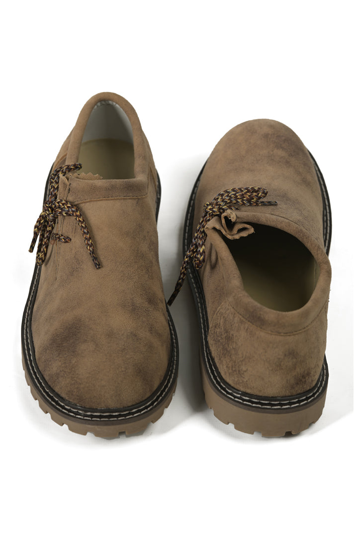 Smoke Brown Lederhosen Mens Attire Set