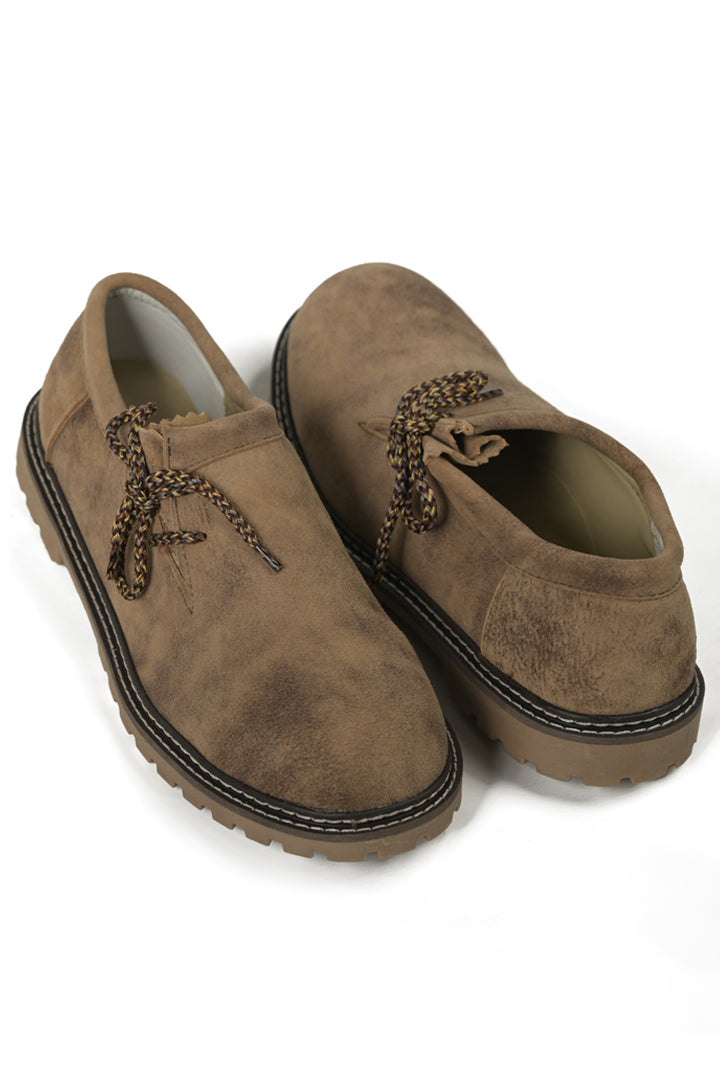 Smoke Brown Lederhosen Mens Attire Set
