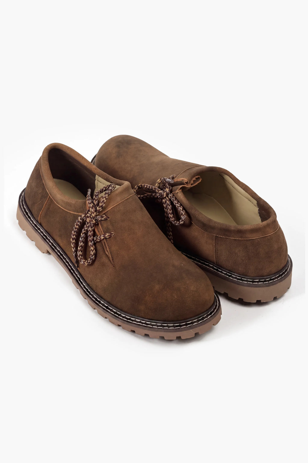 Brown Mens Trachten Trendsetter Lederhosen Shoes