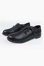 Traditional Black Haferl Shoes for Men