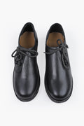 Traditional Black Haferl Shoes for Men