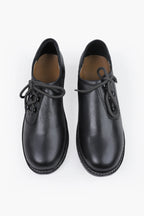 Traditional Black Haferl Shoes for Men