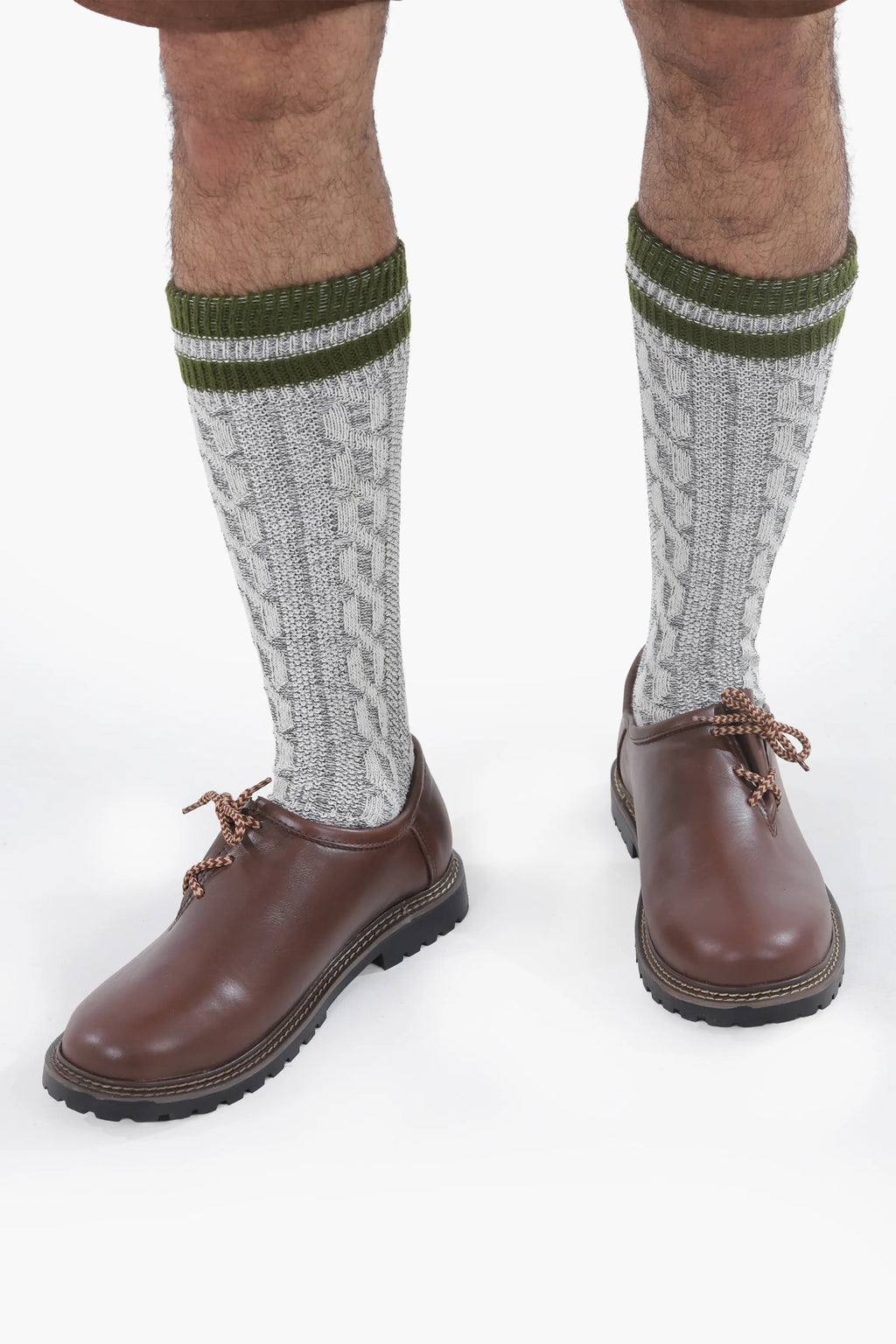 Traditional Brown Lederhosen Men Shoes