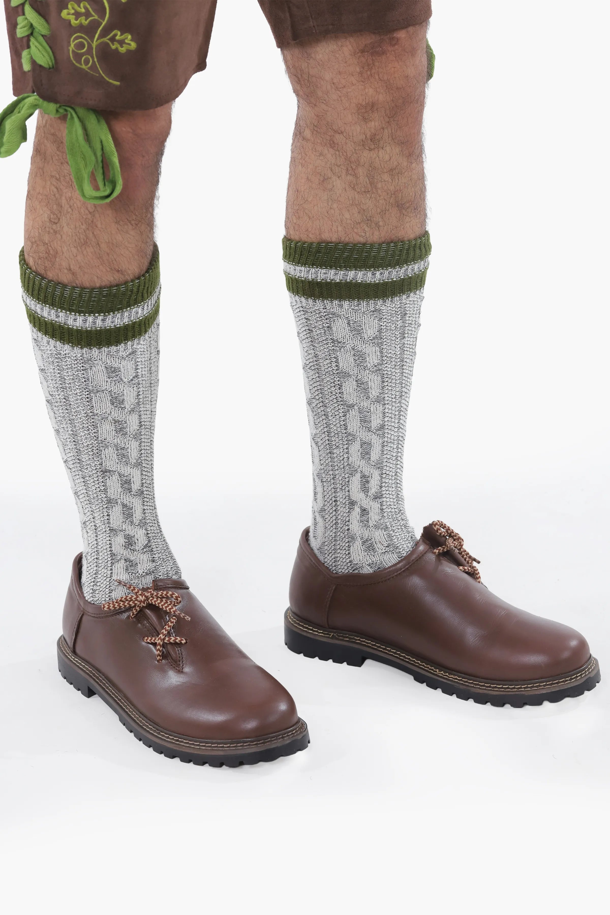 Traditional Brown Lederhosen Men Shoes