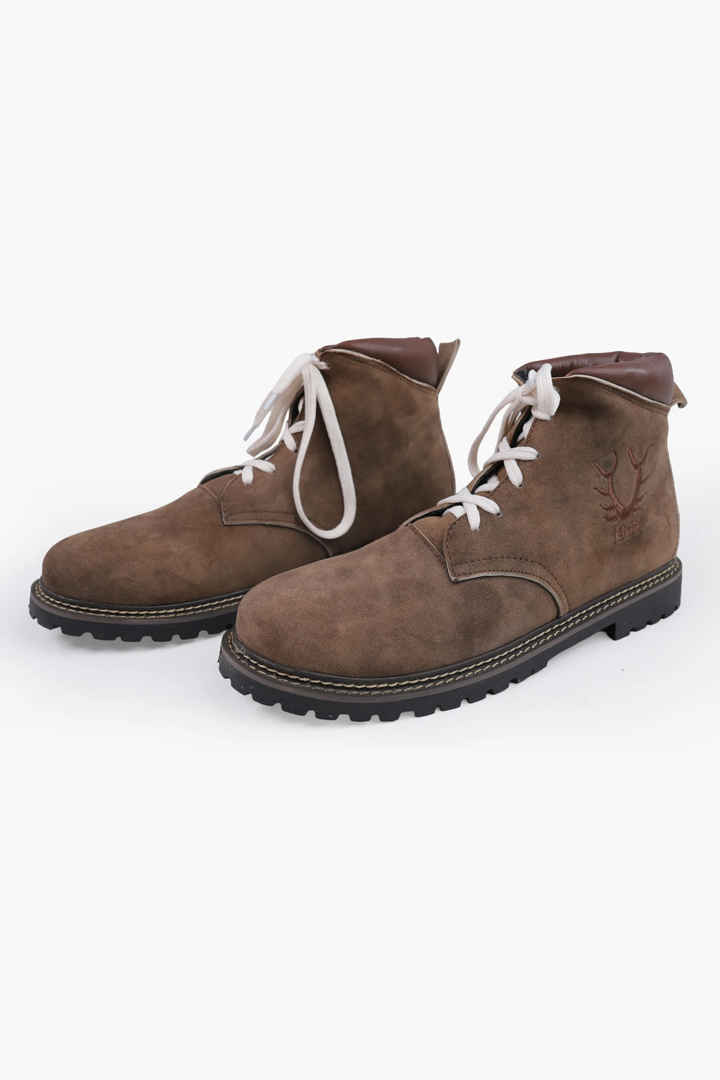 Men's Brown Suede Lederhosen Boots