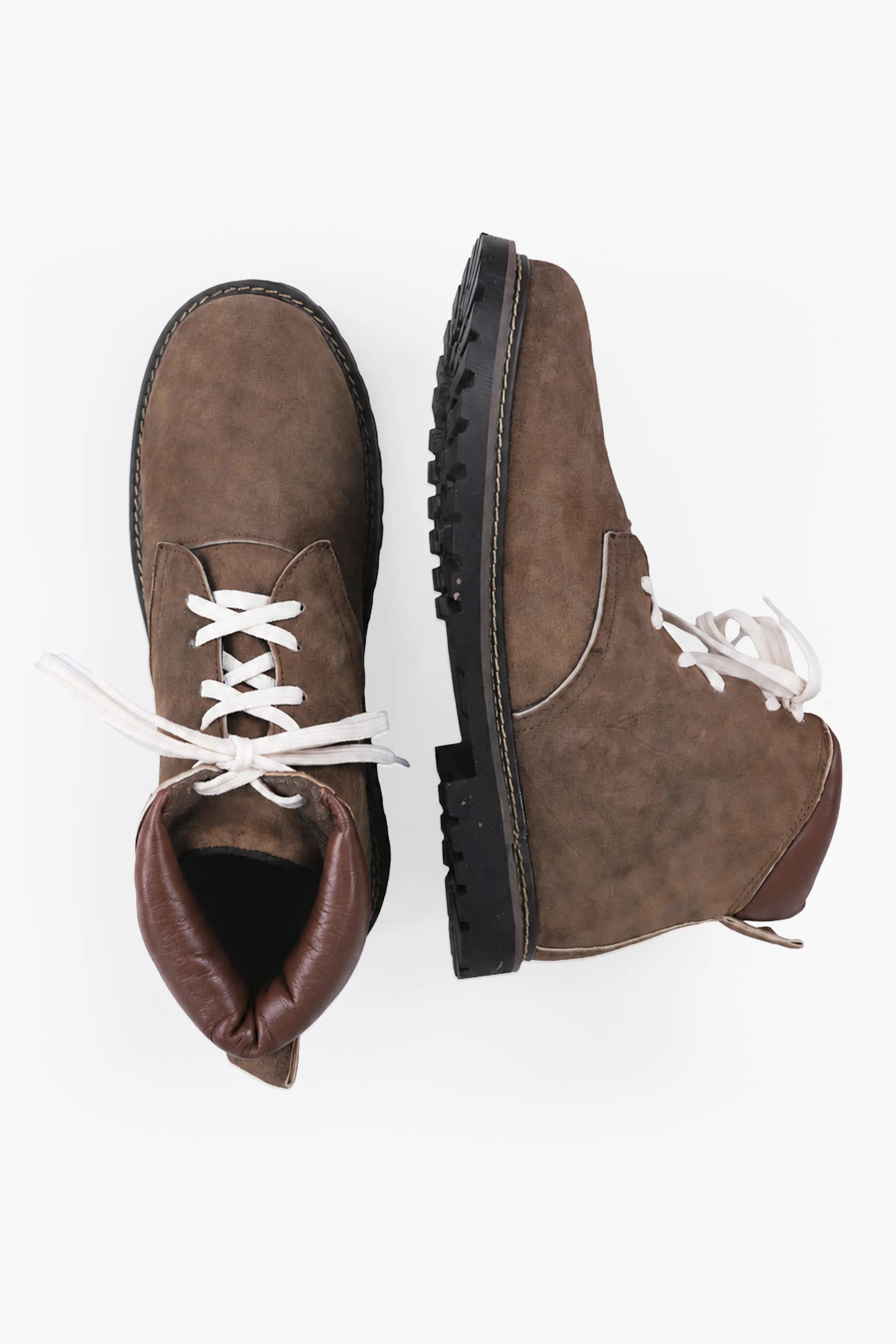 Men's Brown Suede Lederhosen Boots