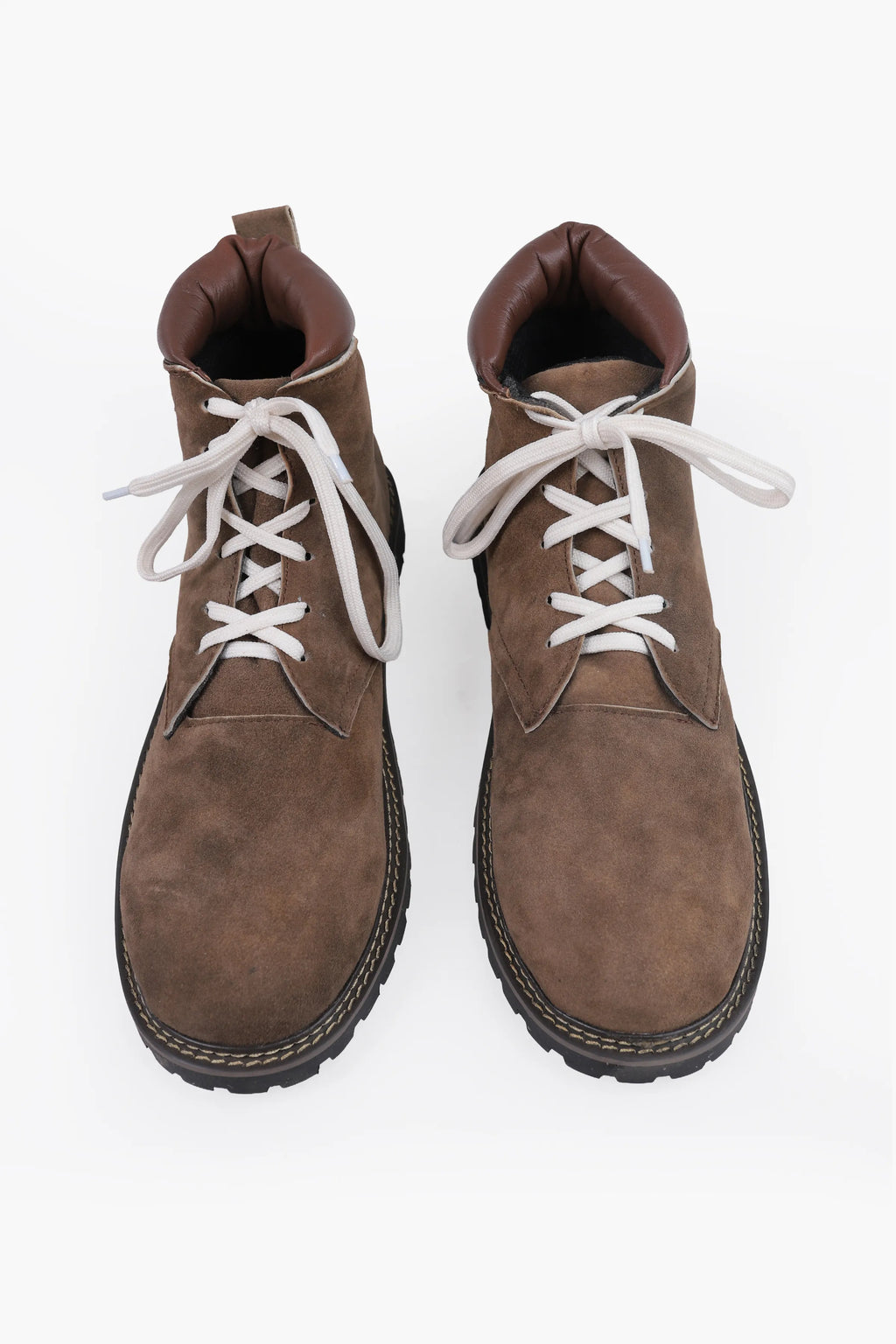 Men's Brown Suede Lederhosen Boots