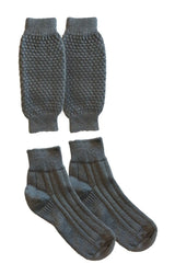 Stylish Gray Lederhosen Socks