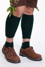 2 Piece Green Loferl Trachten Socks for Oktoberfest and Bavarian Occasions