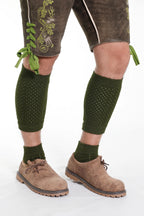 2 Piece Green Loferl Trachten Socks for Oktoberfest and Bavarian Occasions