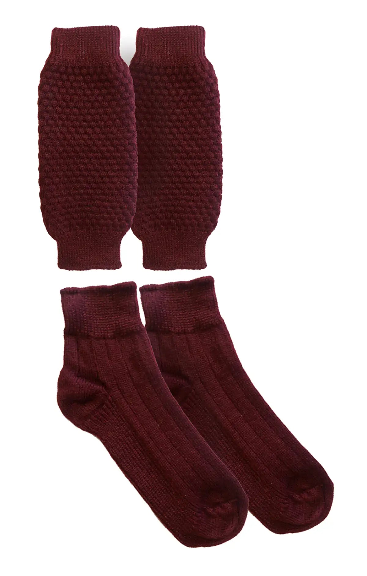 Deep Mahroon Folklore Socks for Oktoberfest
