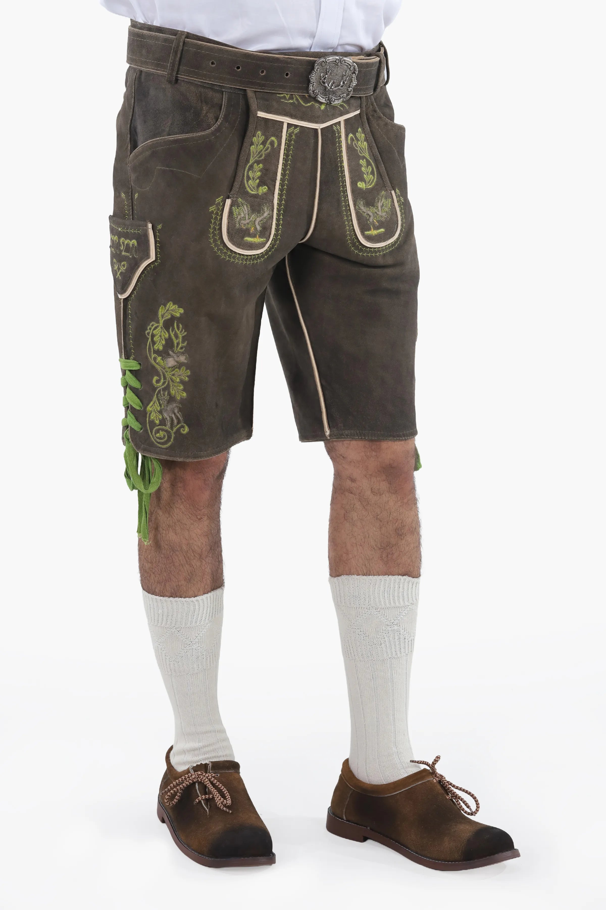 Off White Lederhosen Knee Socks Men