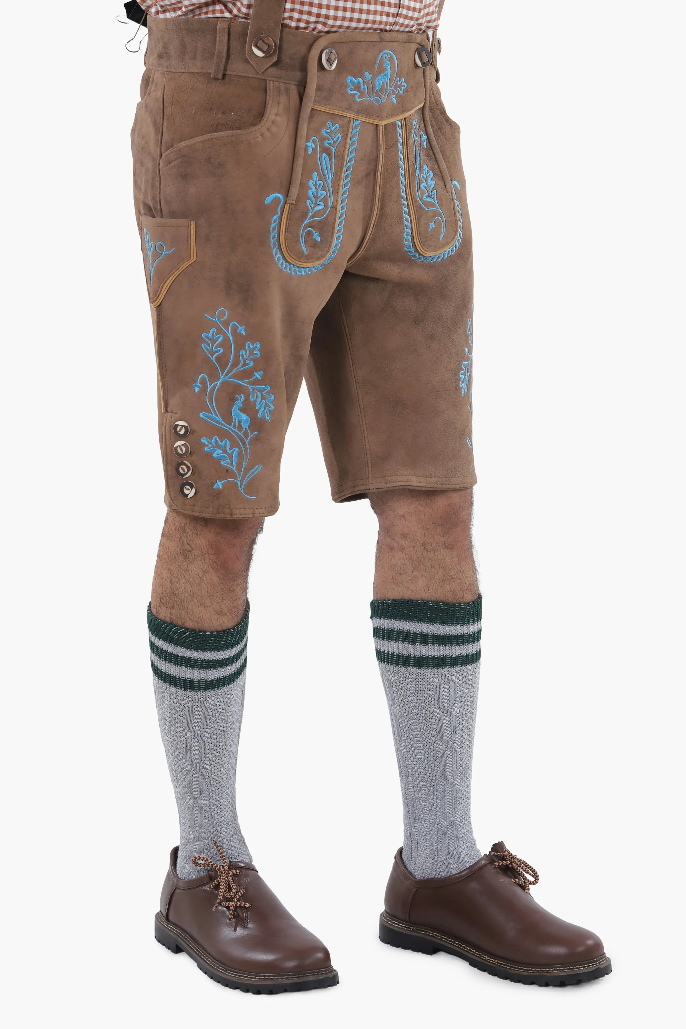 Men's Grey Lederhosen Socks