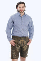 Premium Lederhosen Men Outfit Raw Brown Set