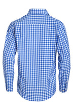 Shirt Small Checkered Cobalt Blue