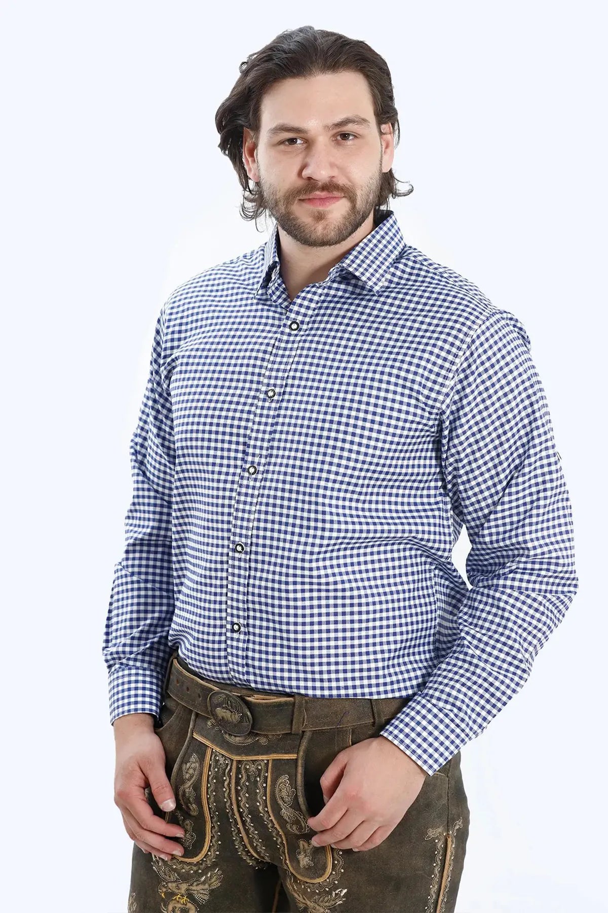 Premium Lederhosen Men Outfit Raw Brown Set