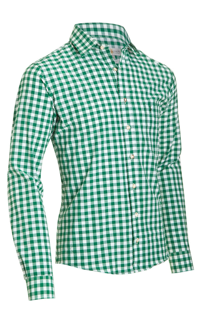 Bavarian Slim Shirt Pine Green