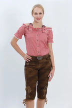 Traditional Style Women Oktoberfest Shirt with Straps