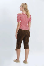 Traditional Style Women Oktoberfest Shirt with Straps