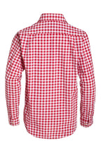 Shirt Small Checkered Dark Red