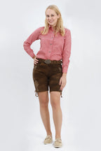 Women Oktoberfest Shirt Red Checkered