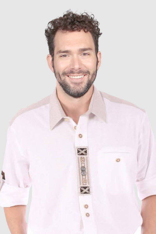 Embroidered Bavarian Shirt for Oktoberfest