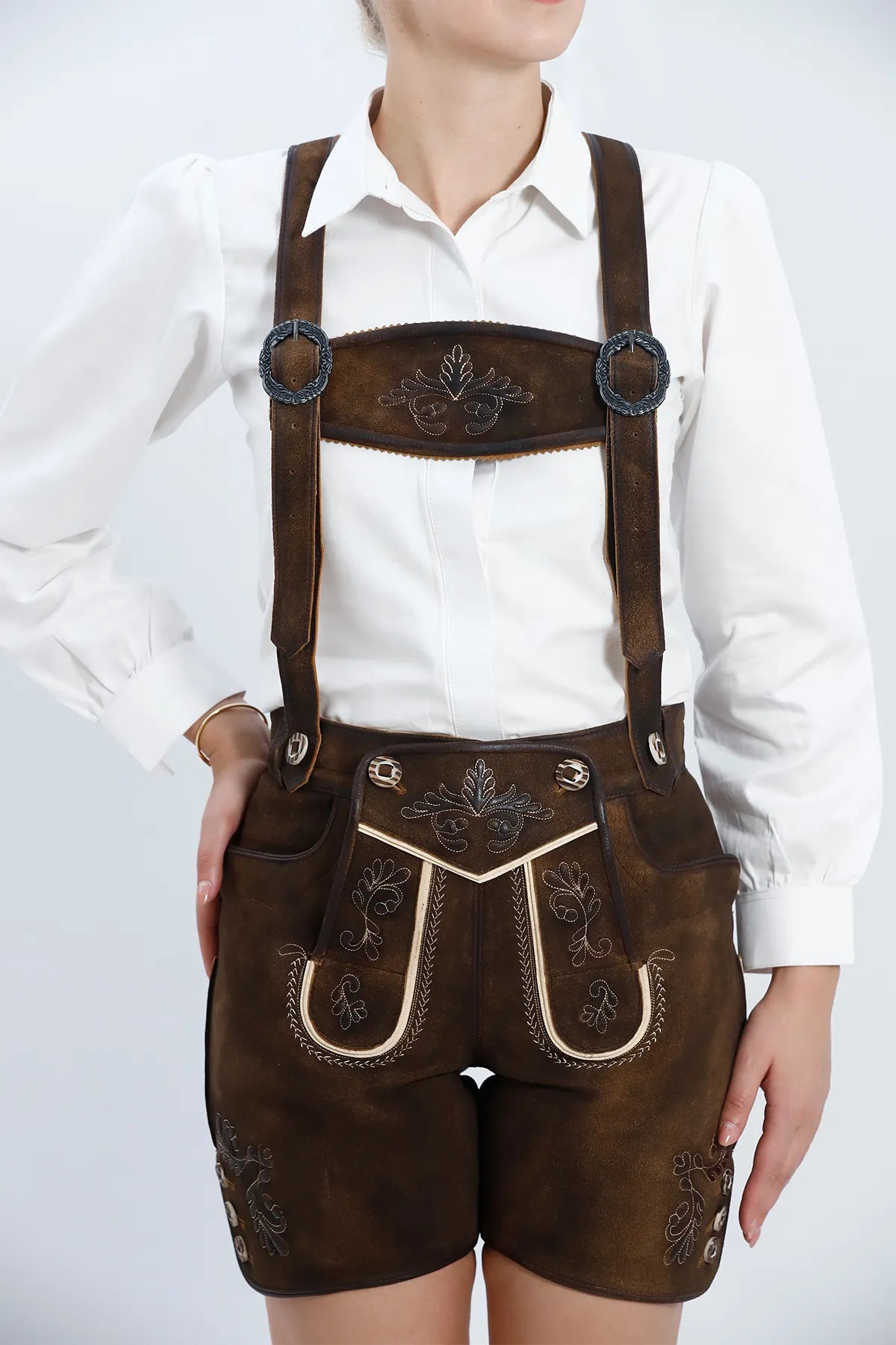 brown oktoberfest dress Vintage Brown Dirndl Dress: Bavarian Oktoberfest Costume, Size L