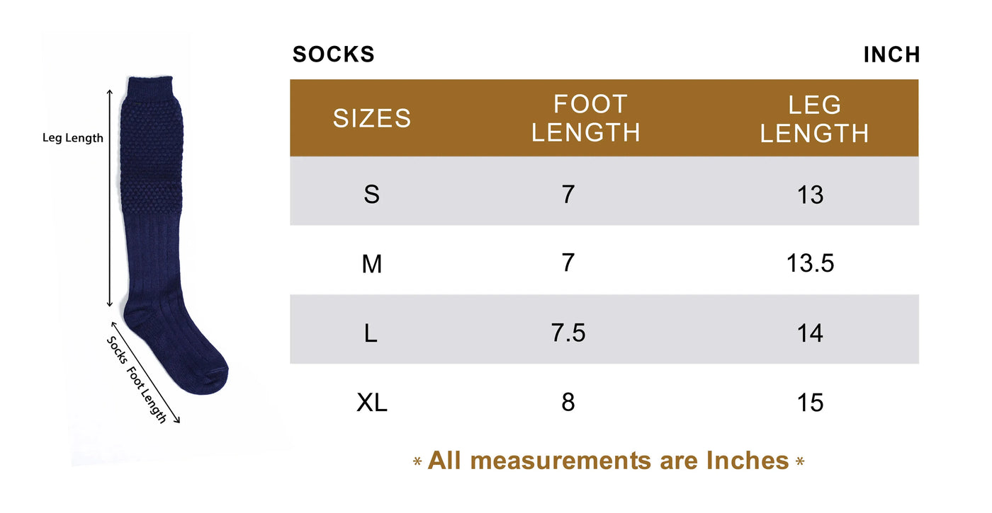 Loferl Socks Size Guide