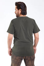 Relaxed-Fit Bavarian T-Shirt with Deer Pattern