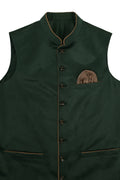 Stylish Lederhosen Mens Waistcoat Green