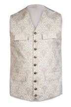Gray Lederhosen Waistcoat With Bavarian Opulence