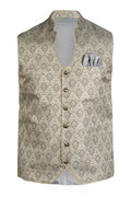 Modern Gray Perfect Fit Oktoberfest Waistcoat