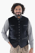 Men's Black Suede Lederhosen Vest