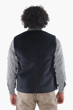 Men's Black Suede Lederhosen Vest