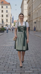 Luxury Meadow Green Dirndl