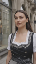 Black Midnight Elegance Dirndl