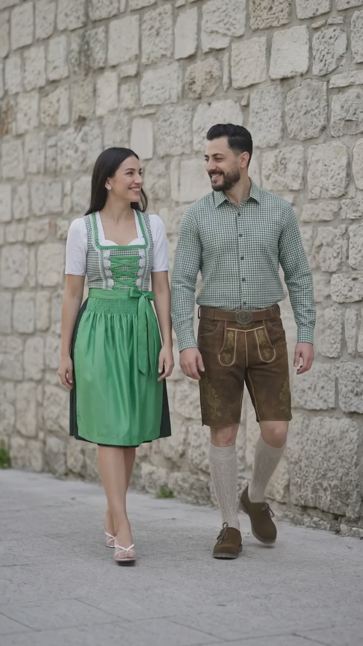 Classic Green Checkered Dirndl