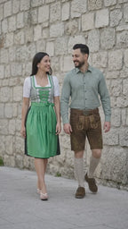 Classic Green Checkered Dirndl