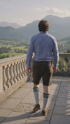Premium Lederhosen Men Outfit Raw Brown
